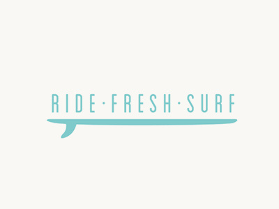 Ride Fresh Surf Logo by Erin Waineo on Dribbble