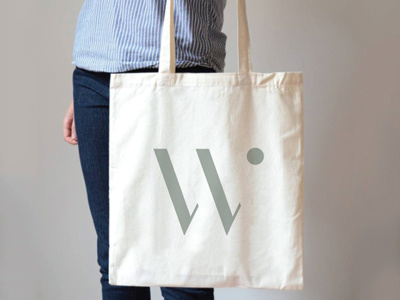 Tote Bag art show bag branding icon logo michigan promo traverse city typography w wildhearted