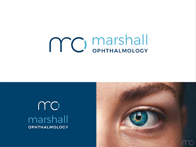 Marshall Ophthalmology Logo branding erin waineo eye eye doctor icon logo logo design m medical michigan mo modern logo typography