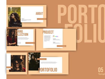 portofolio design illustration tamplate template template design typography vector