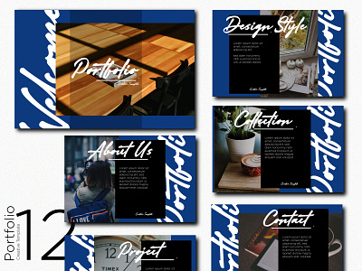 Portfolio design illustration portfolio tamplate template template design templatesdesign