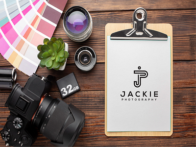 JACKIE PHOTOGRAPHY 3d animation branding company company logo corporatedesign design graphic design illustration logo logodesign monogramlogo monogrampixel motion graphics ui