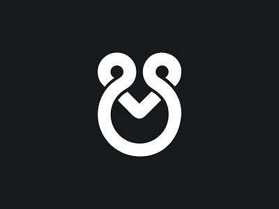O V logo monogram 3d animation branding graphic design logo monogrampixel motion graphics ui