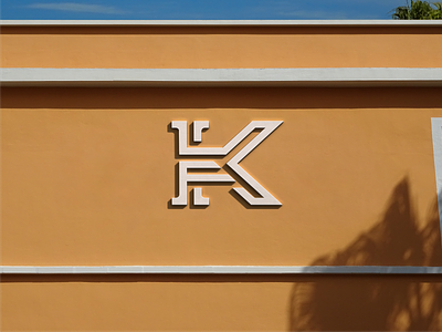 K F Logo Monogram 3d animation branding dubai graphic design illustration logo logos monogrampixel motion graphics ui usa