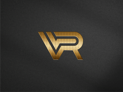 V R Logo Monogram 3d animation graphic design logo monogrampixel motion graphics ui