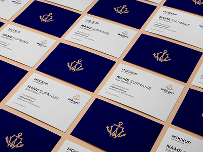 Wright Cruise BusinessCard brandidentity branding businesscard company company logo corporatedesign cruise design logo logodesign monogrampixel sailor sea visual