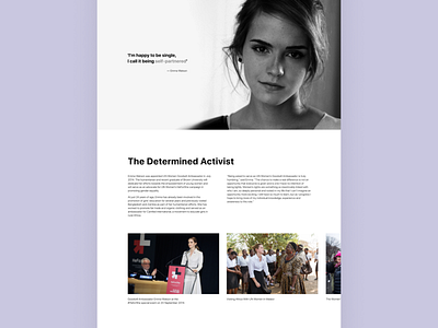 Emma Watson | Website emma watson landing landingpage ui webdesign website