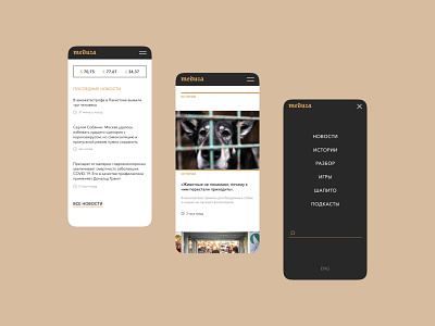 Meduza — News portal redesign concept