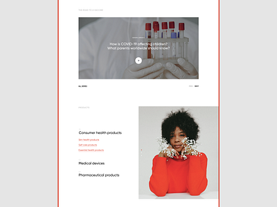 Johnson & Johnson — Corporate Website landing minimalism ui ux video webdesign website