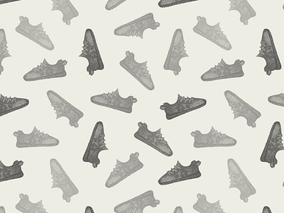 Yeezy 350 graphic pattern