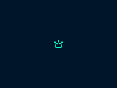 Simple crown crown icon king mint queen simple