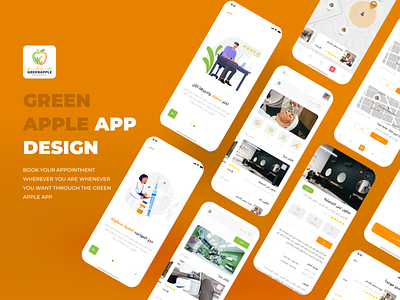Green Apple App Design figma mobile prototype ui userinterface uxdesign