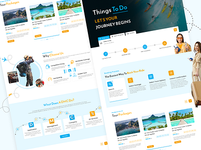 Go Caribe Tour & Travel Website UI Design