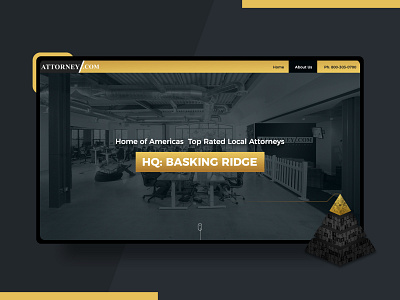 Atthorny web Redesign clean court dark law law firm lawyer