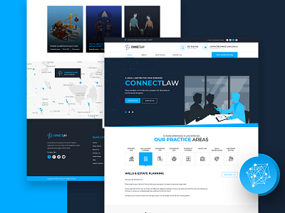 ConnectLaw Website Redesign agency clean connect law law firm lawyer lawyers modern