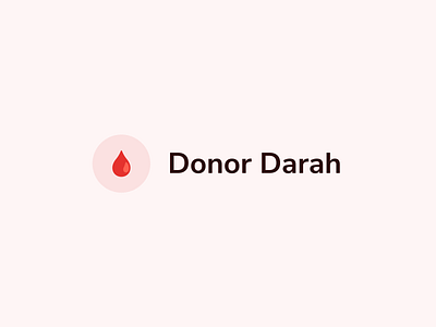 Donor Darah Brand concept donordarah logo simple
