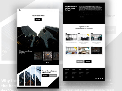 this modern office blackandwhite minimalist office simple uidesign uiux