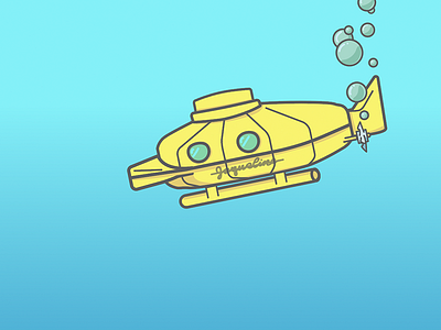 Life Aquatic Illustration adventure explore illustration submarine vector art