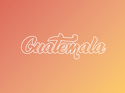 Custom Lettering guatemala hand lettering lettering