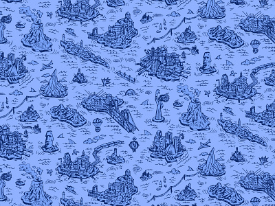 NYC Boroughs Pattern pattern repeating pattern nyc toile de jouy