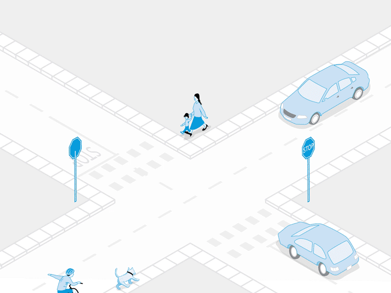 Self Driving Car Animation animation