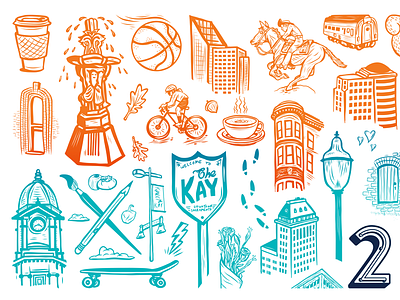 Downtown Sac Icon Detail calendar design icons illustration pattern patterns vector