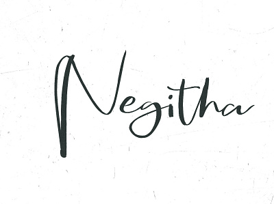 Negitha – Script Font by Awanstudioz awanstudioz beautiful brush brush font calligraphy font handlettering handwritten script font script lettering typography