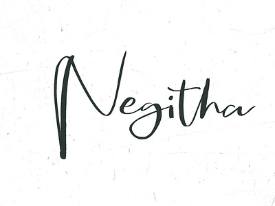 Negitha – Script Font by Awanstudioz