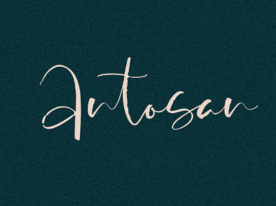 Antosan – Handwritten Font by Awanstudioz awanstudioz brush calligraphy handlettering handwritten script font script lettering textured typography