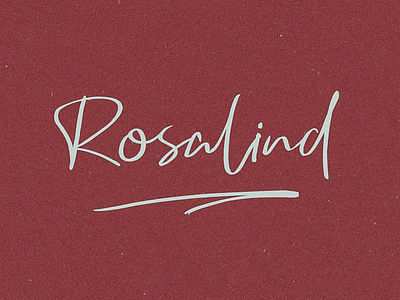 Rosalind - Handwritten Font by Awanstudioz