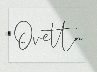 Ovetta - Handwritten Font by Awanstudioz awanstudioz calligraphy font handlettering handwritten lettering letters modern script font script lettering typography