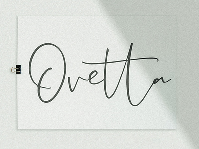 Ovetta - Handwritten Font by Awanstudioz