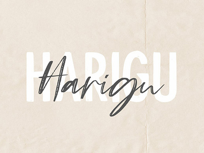 Harigu - Font Duo by Awanstudioz