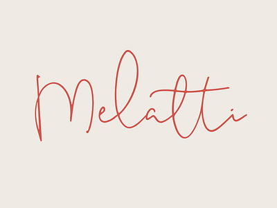 Melatti - Handwritten Font by Awanstudioz