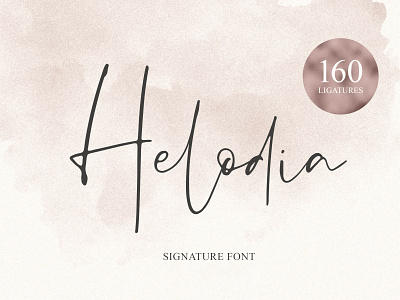 Helodia - Signature Font by Awanstudioz awanstudioz calligraphy handlettering handwritten lettering script font script lettering signature typography