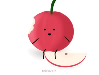 Apple illustration 3d animation animations cartoon design illustration ilustration minimalist