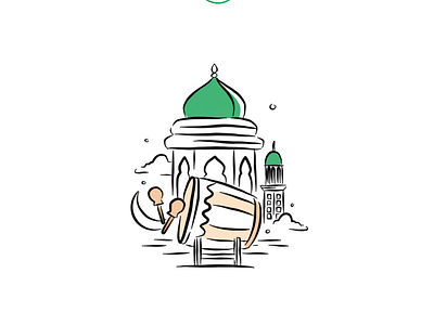 Eid Al Mubarak animation design eid mubarak illustration ilustration indonesia minimalist vector