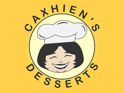 Caxhien's Desserts art branding design flat illustrator logo minimal ui