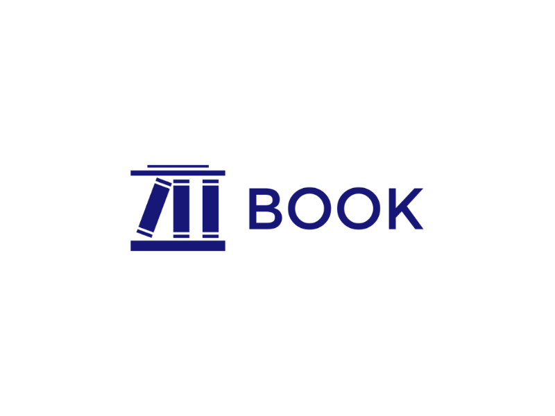 Minimalist Book Logo - Education study literature corporate college read knowledge school library education simple minimal book