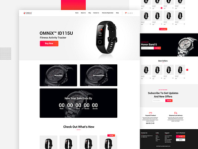 OMNiX - Website Design adobe photoshop app branding design icon minimal typography ui ux website