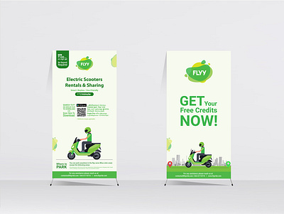 FLYY - standee design #2 adobe illustrator adobe photoshop advertising branding illustration minimal print design typography vector