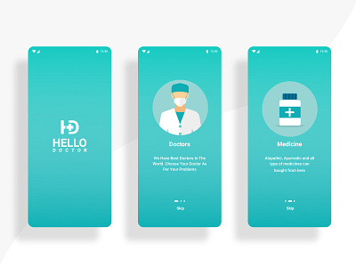 Hello Doctor - 1 adobe illustrator adobe photoshop adobe xd app branding design flat minimal ui ux web