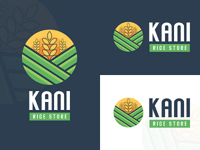 Logo design for a rice store adobe illustrator adobe photoshop branding design illustration logo minimal vector