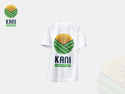 Kani Rice Store logo - Mock-up 3 adobe illustrator adobe photoshop branding design illustration logo minimal vector