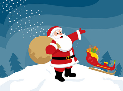 Santa Claus adobe illustrator design illustration vector