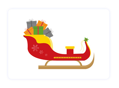 Santa's Sleigh adobe photoshop design illustration vector