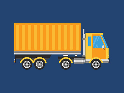 Container Truck adobe illustrator adobe photoshop design illustration vector