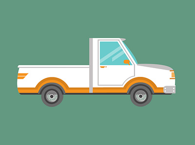 Pickup truck adobe illustrator design illustration vector