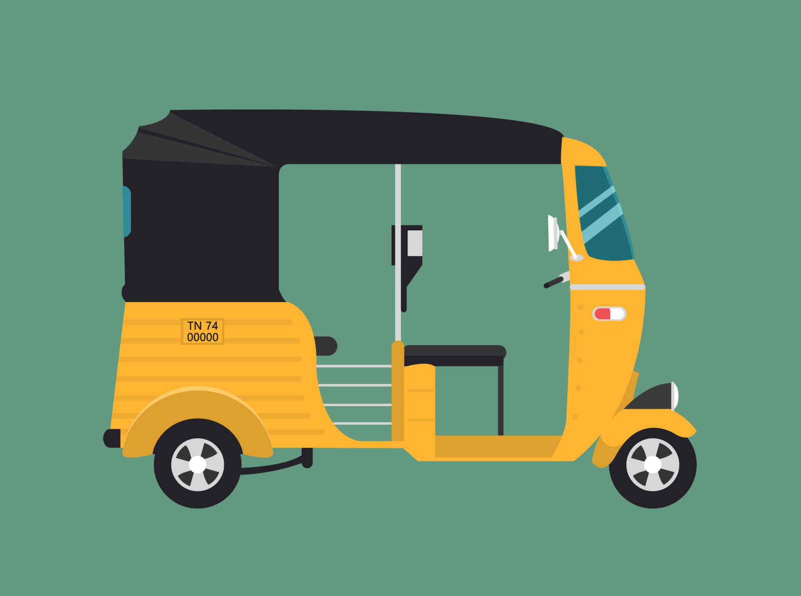 Auto Rikshaw by Ahilan on Dribbble