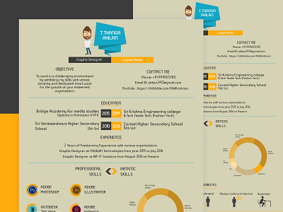 Resume Design for Graphic Designers adobe illustrator adobe photoshop cv design illustration resume vector